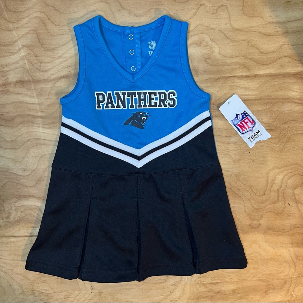 NFL Carolina Panthers Cheer Dress Sz 18 Month NWT